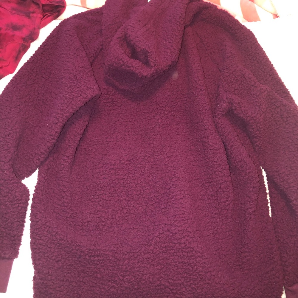 PINK Sherpa Half Zip Hoodie - Picture 5 of 5